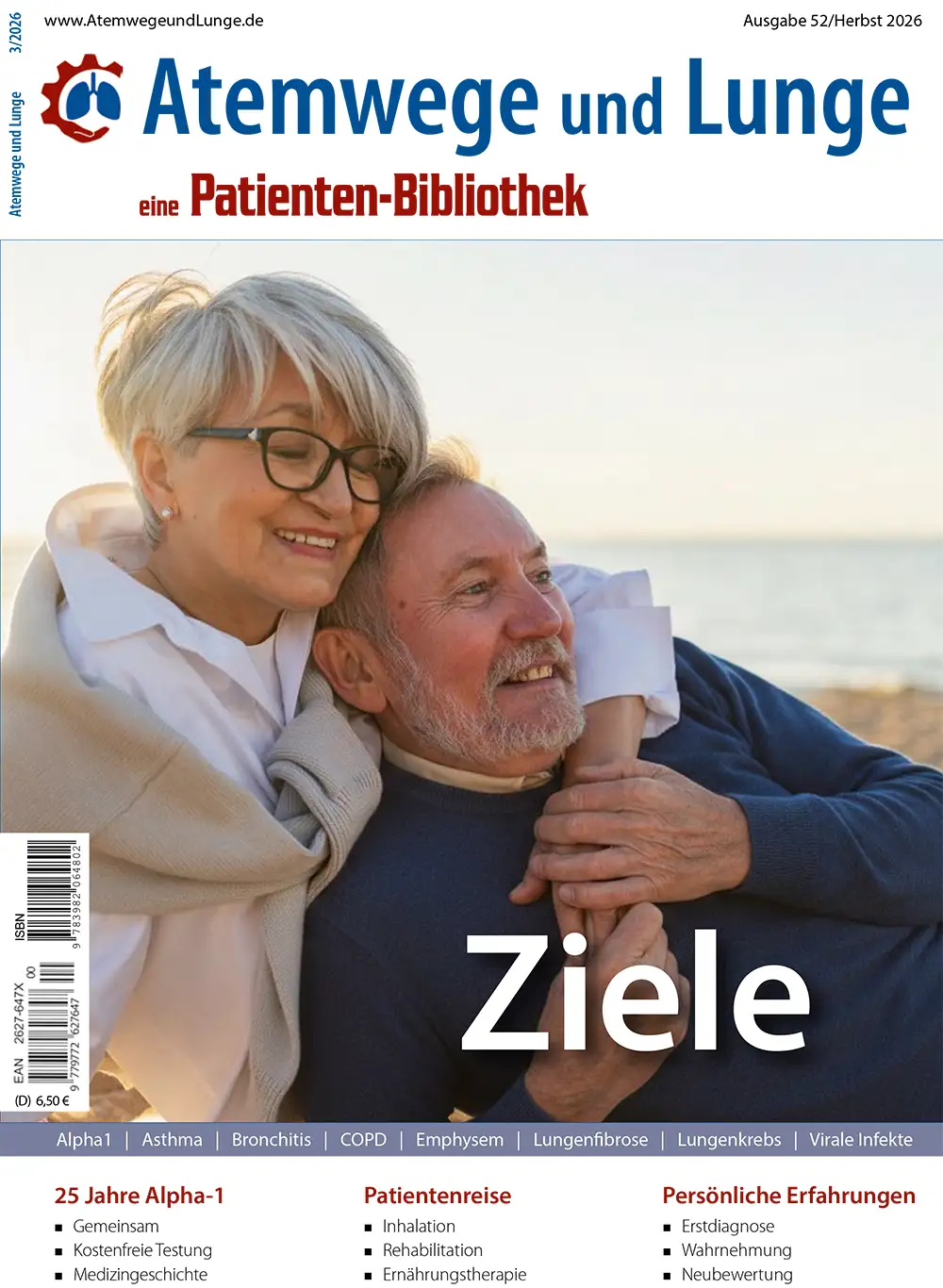 Titelblatt Ausgabe 52 AtemwegeundLunge Herbst 2026